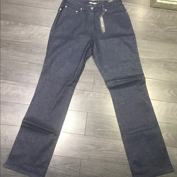 BNWT Mecca Straight Leg Glitter Jeans Size 31 - Picture 1 of 5
